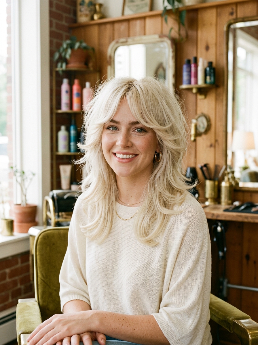 Blonde Retro Gypsy Shag