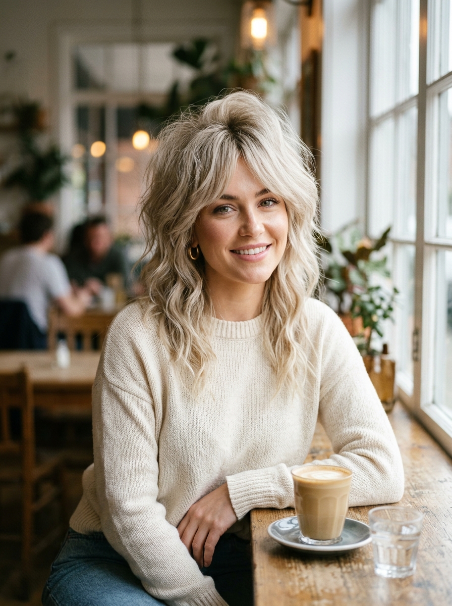 Fine Hair Gypsy Shag with Volume Crown