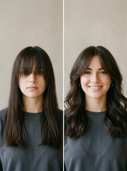 How to Style Curtain Bangs Without Heat