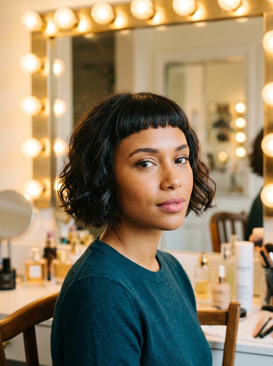 Micro-Fringe Long Pixie Bob