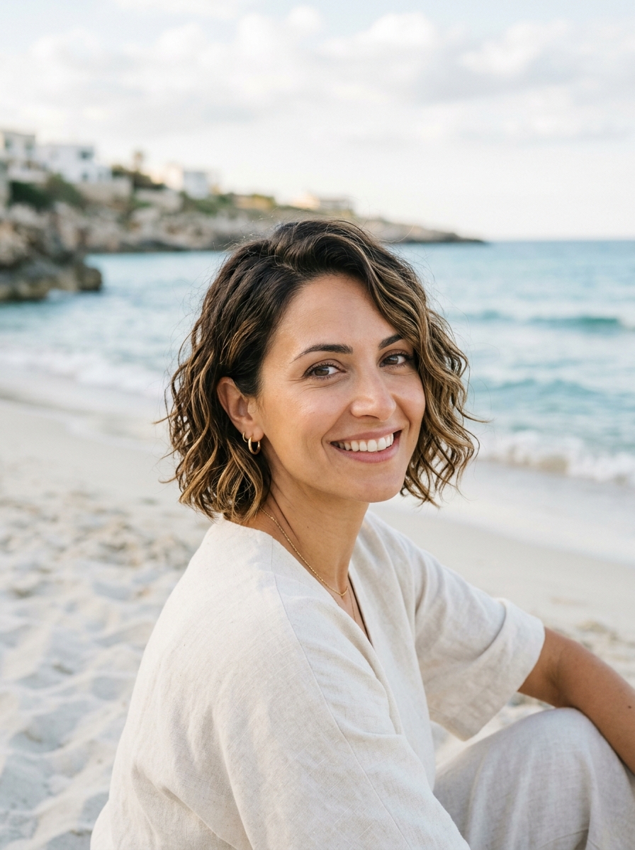 Wavy Beach-Texture Pixie Bob