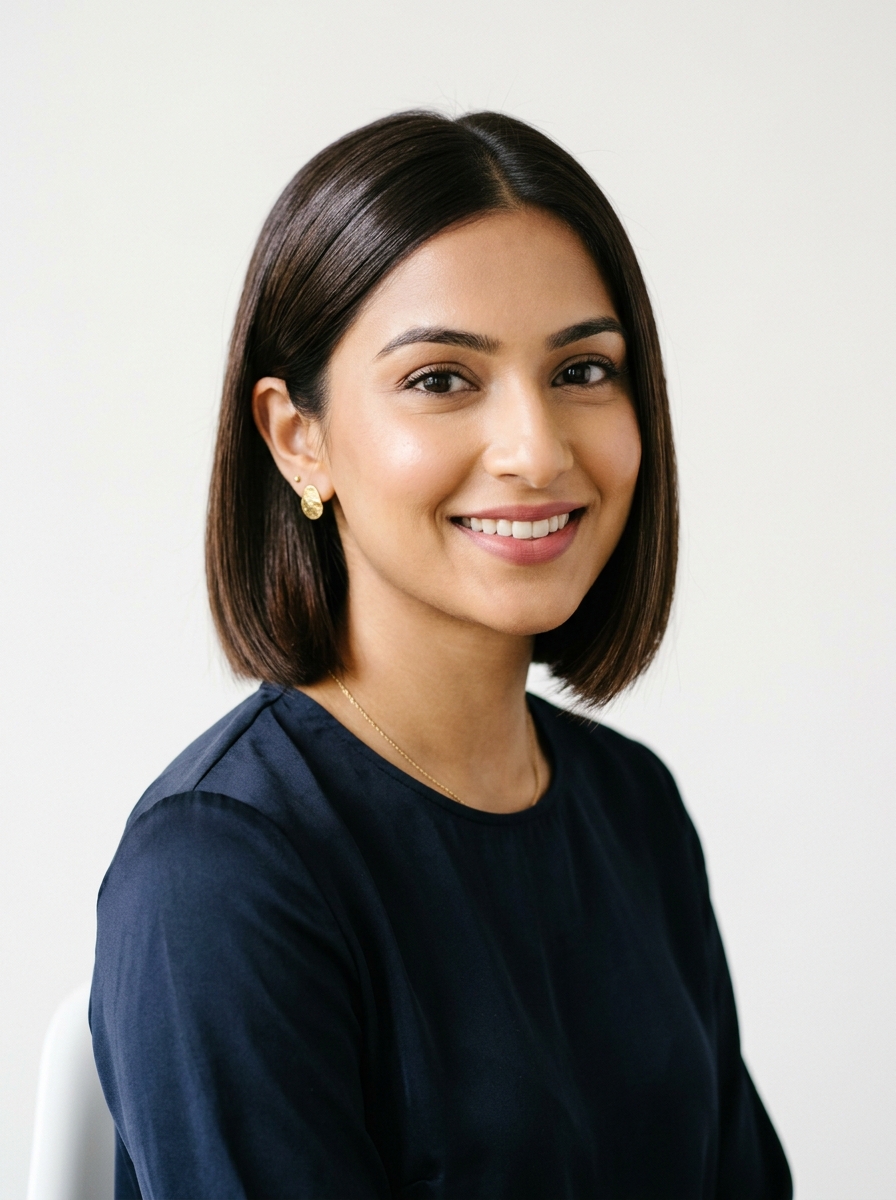 Behind-the-Ear Tuck Polished Bob
