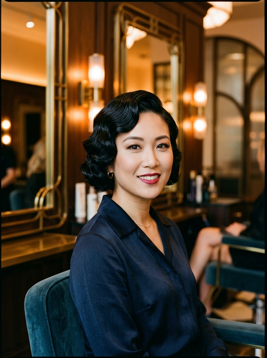 Marcel Wave Vintage Pixie Bob