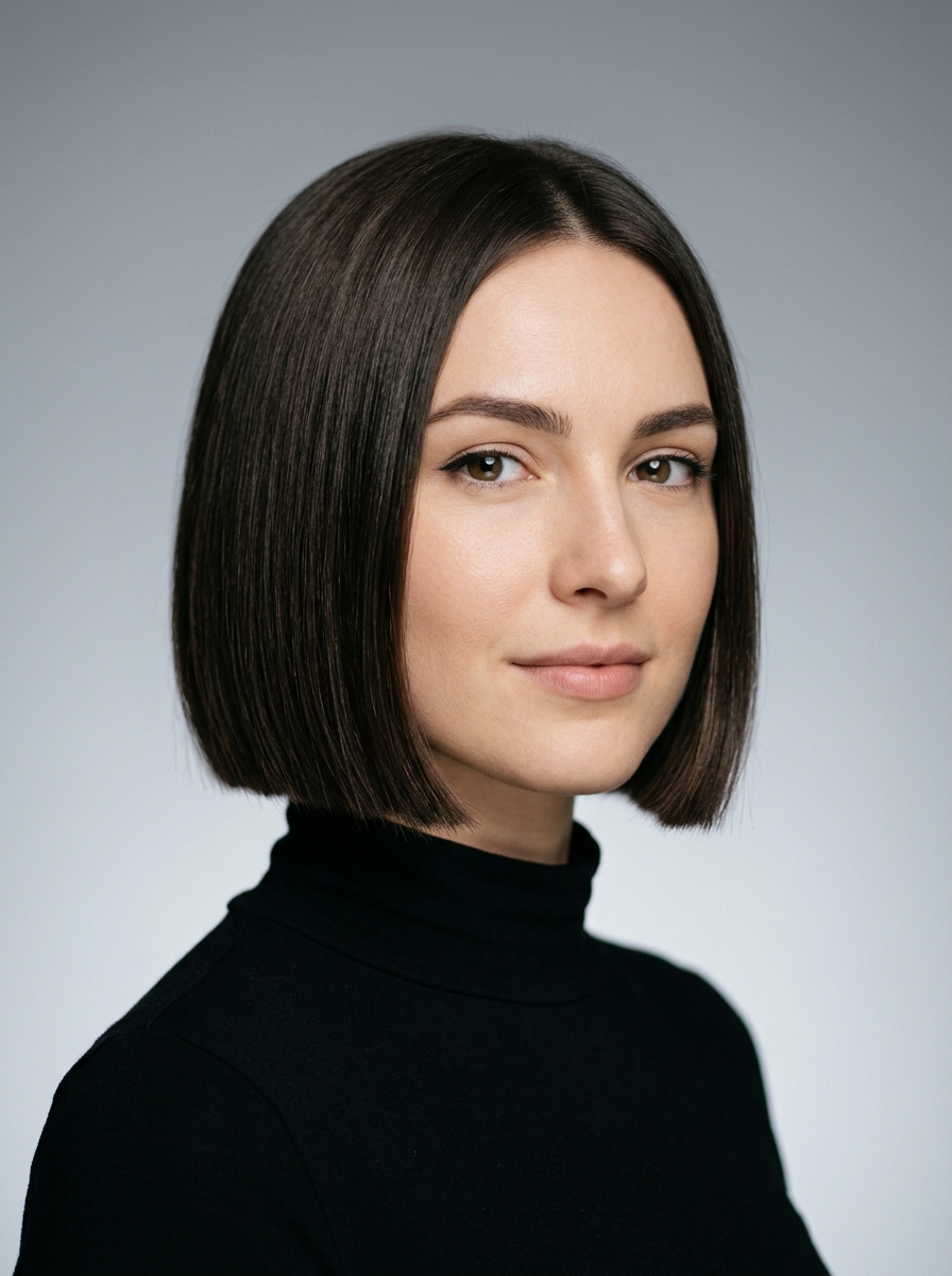 Blunt Jaw-Length Pixie Bob