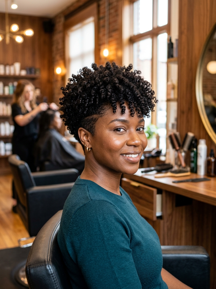 Coil-Forward Natural Texture Pixie Bob
