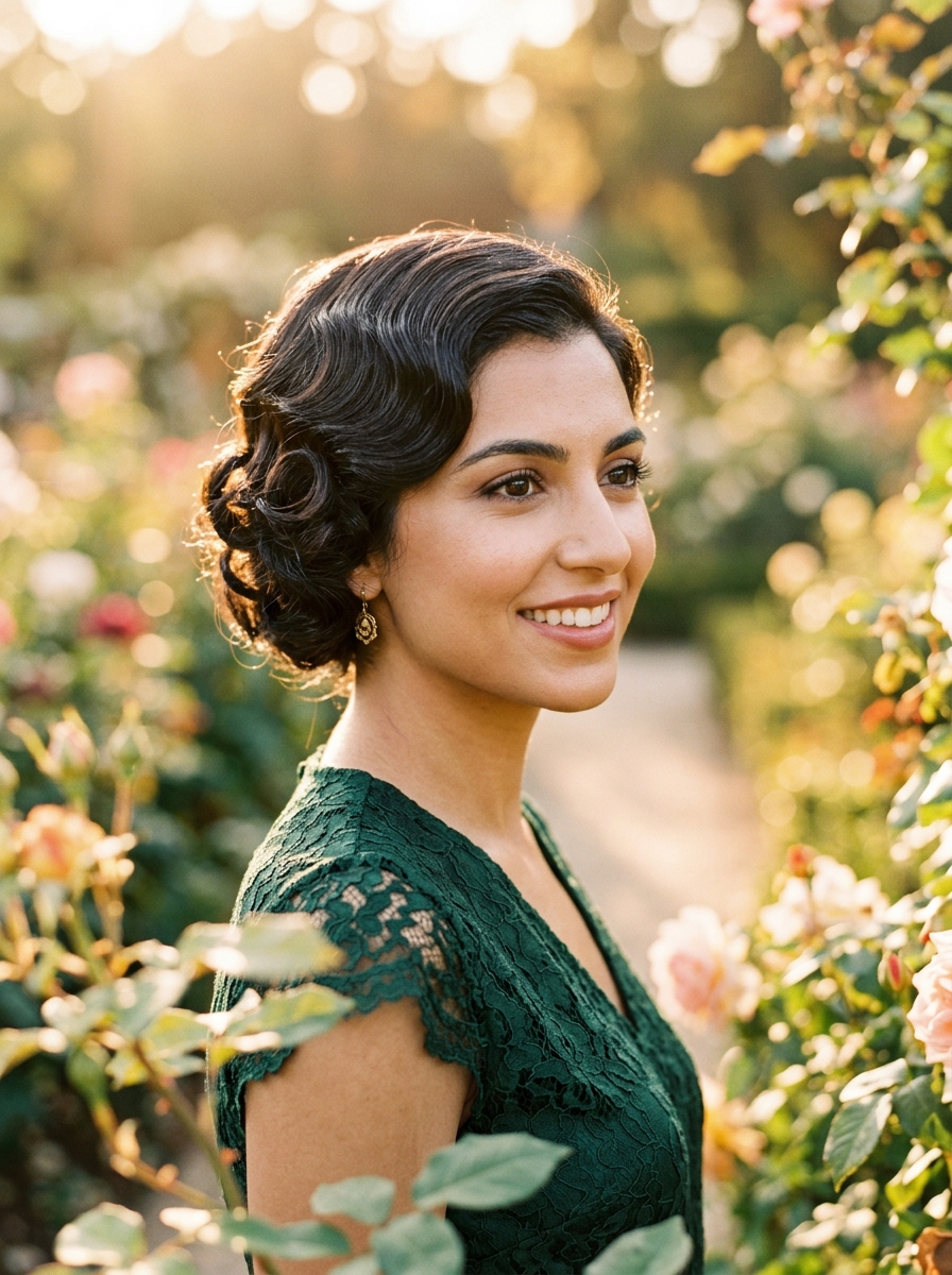 Pin-Curled Vintage Finger-Wave Pixie