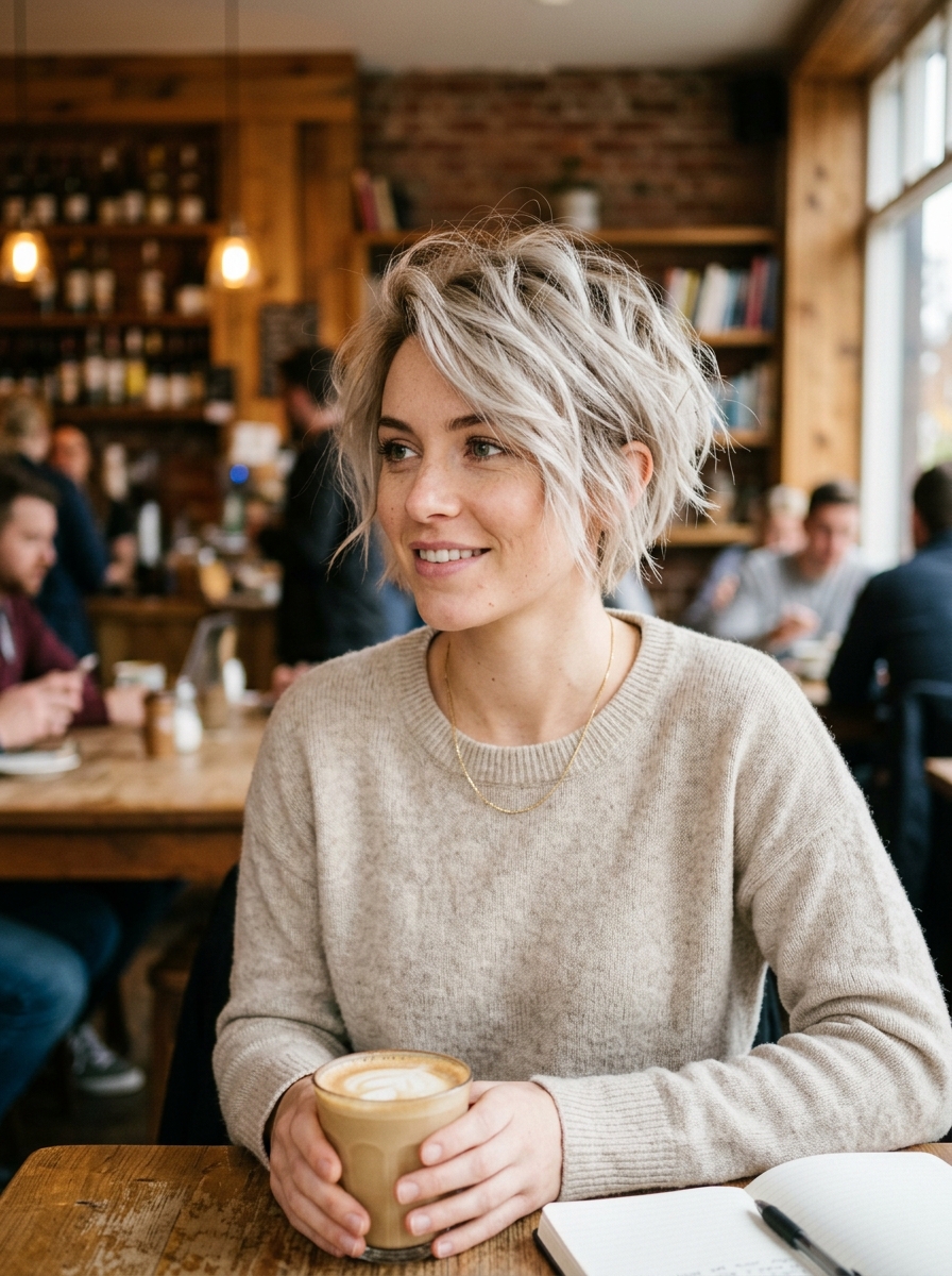 Tousled Undone Piece-y Pixie Bob