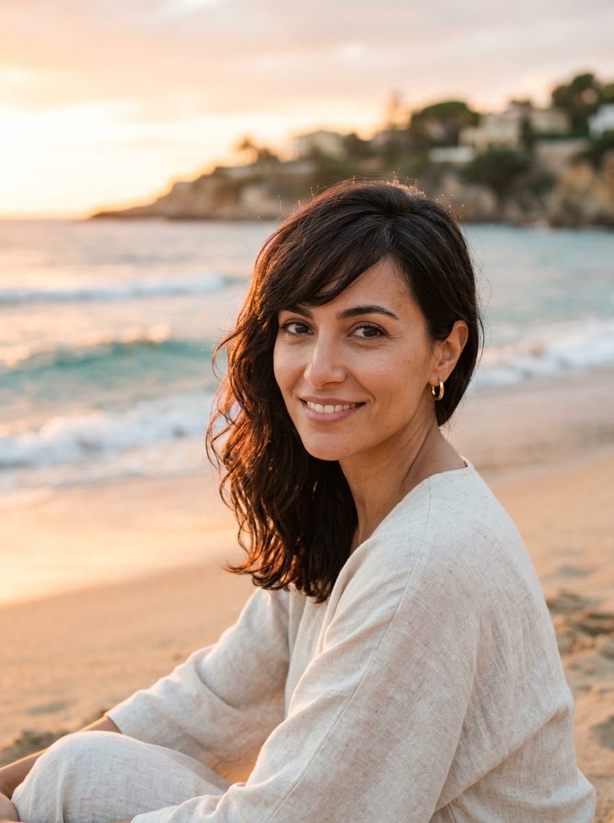 Soft Side-Swept Romantic Pixie Bob