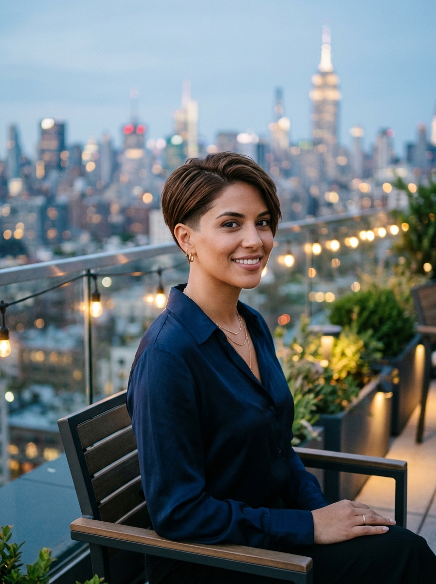 Tightly Tapered Low-Fade Pixie Bob