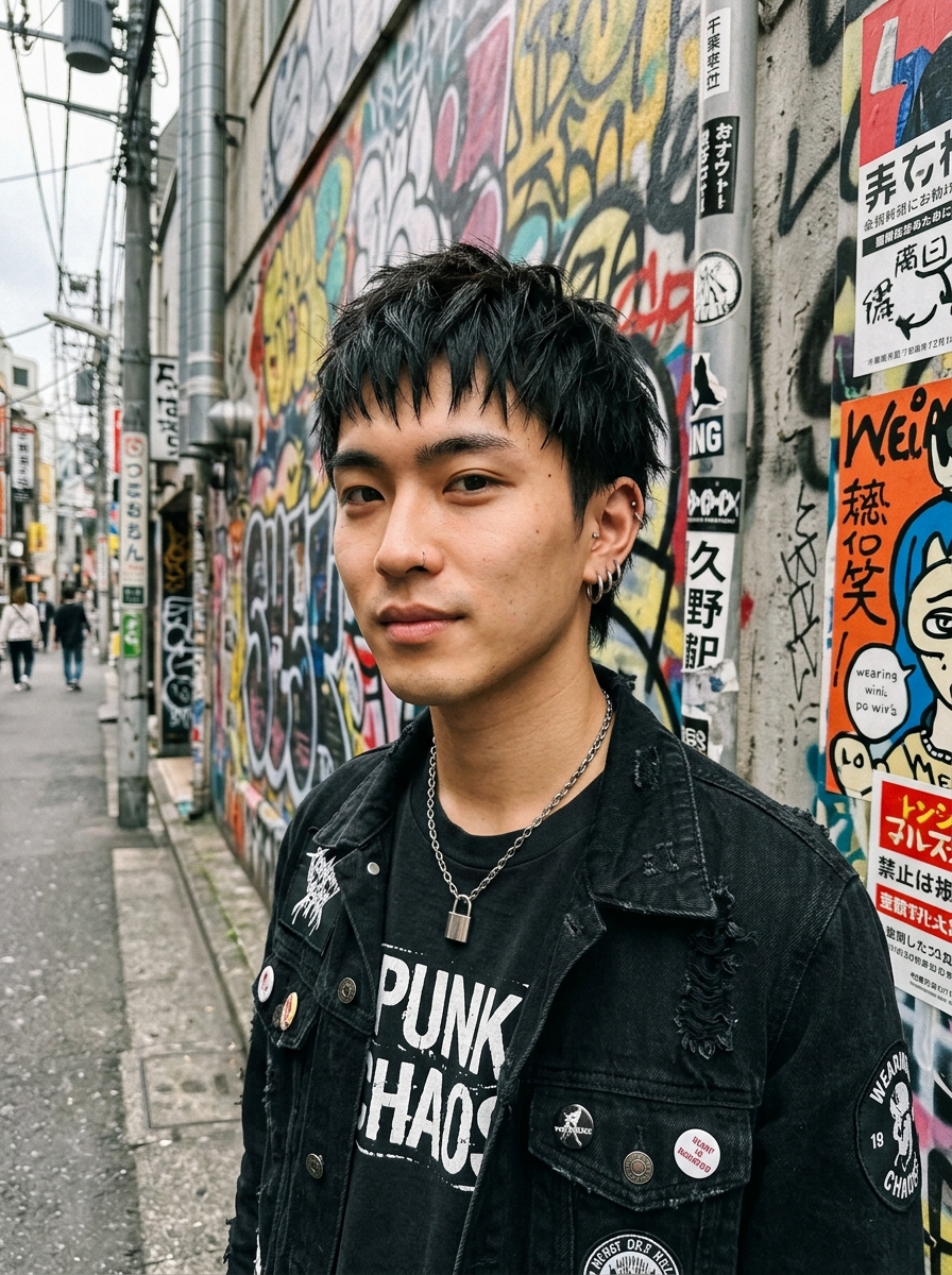 Punk-Inspired Choppy Fringe