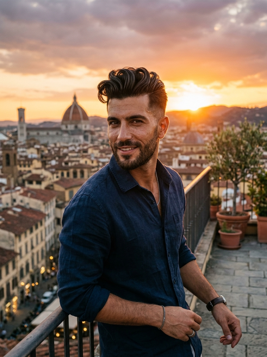 Quiff with Disconnected Undercut