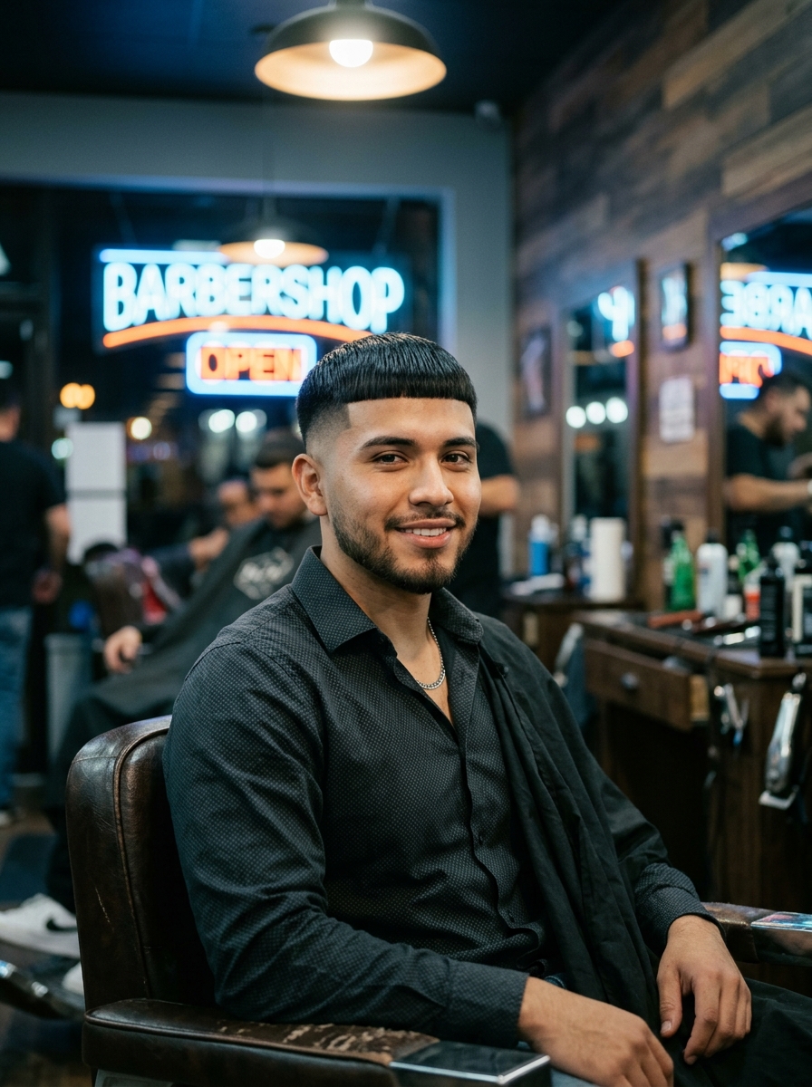 Edgar Cut with Drop Fade