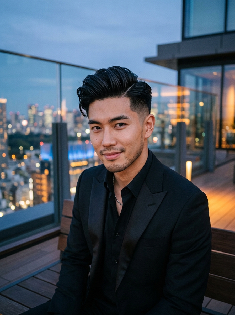 High-Volume Side Part with Skin Fade