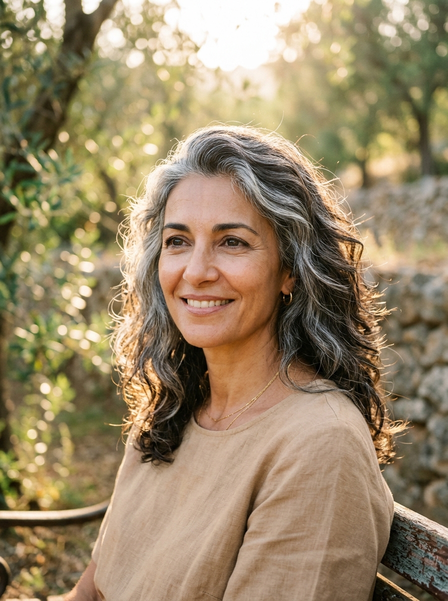 Cascading Silver Wave Lob