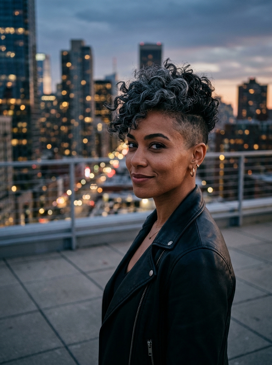 Edgy Undercut with Silver Top
