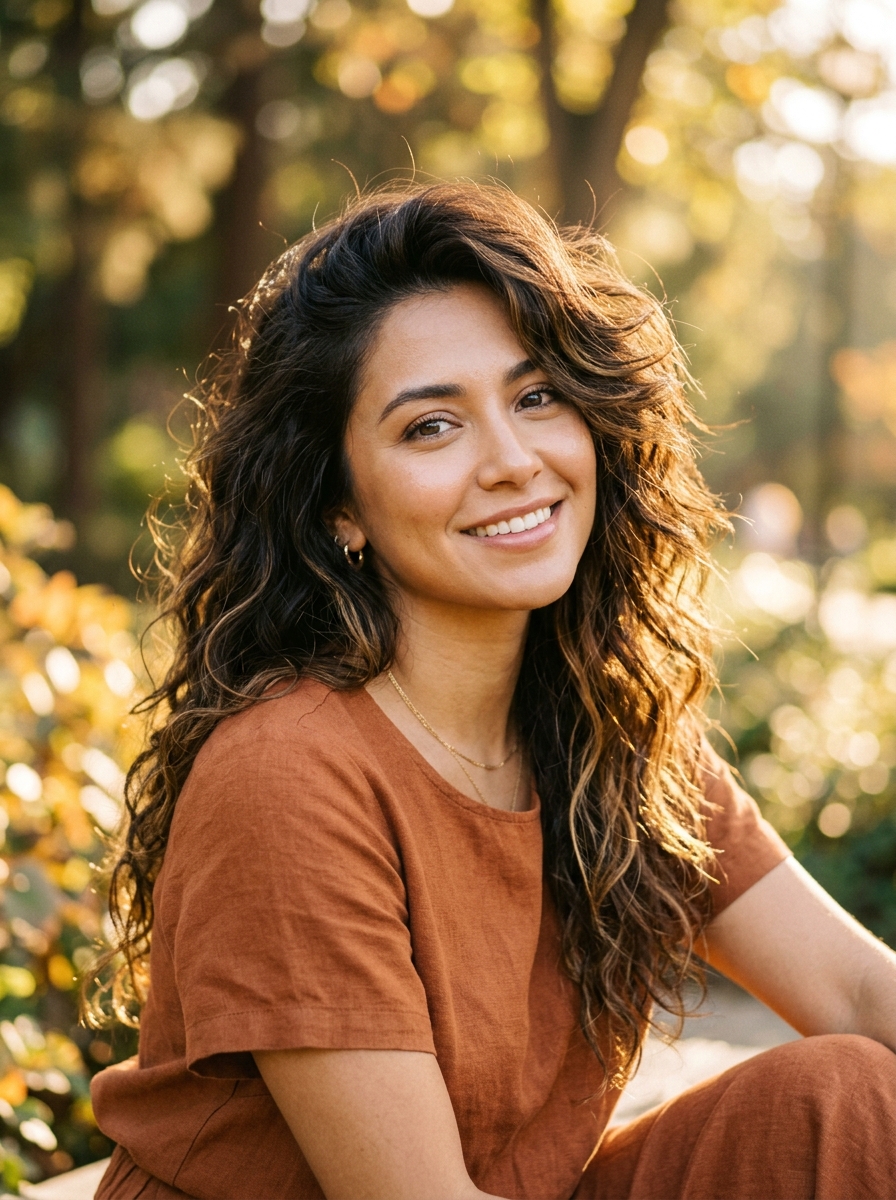 Voluminous Shaggy Crescut with Textured Ends