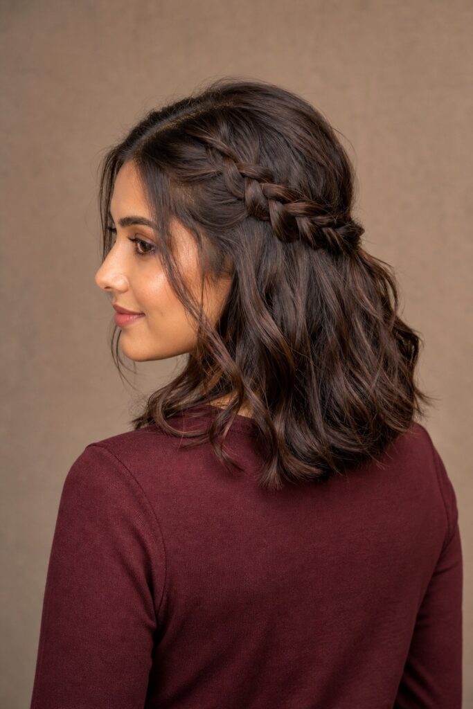 Braided Half-Up Hairstyle