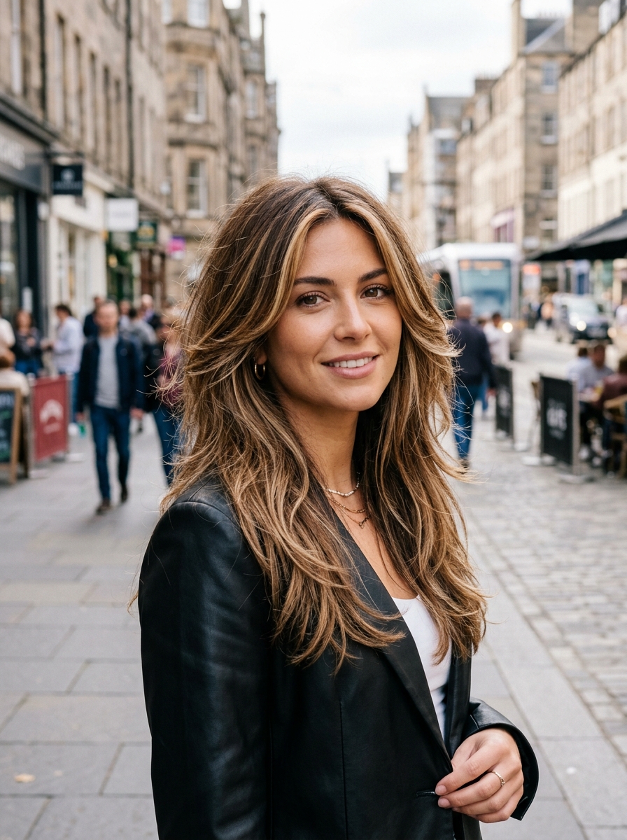 Money-Piece Balayage Shag