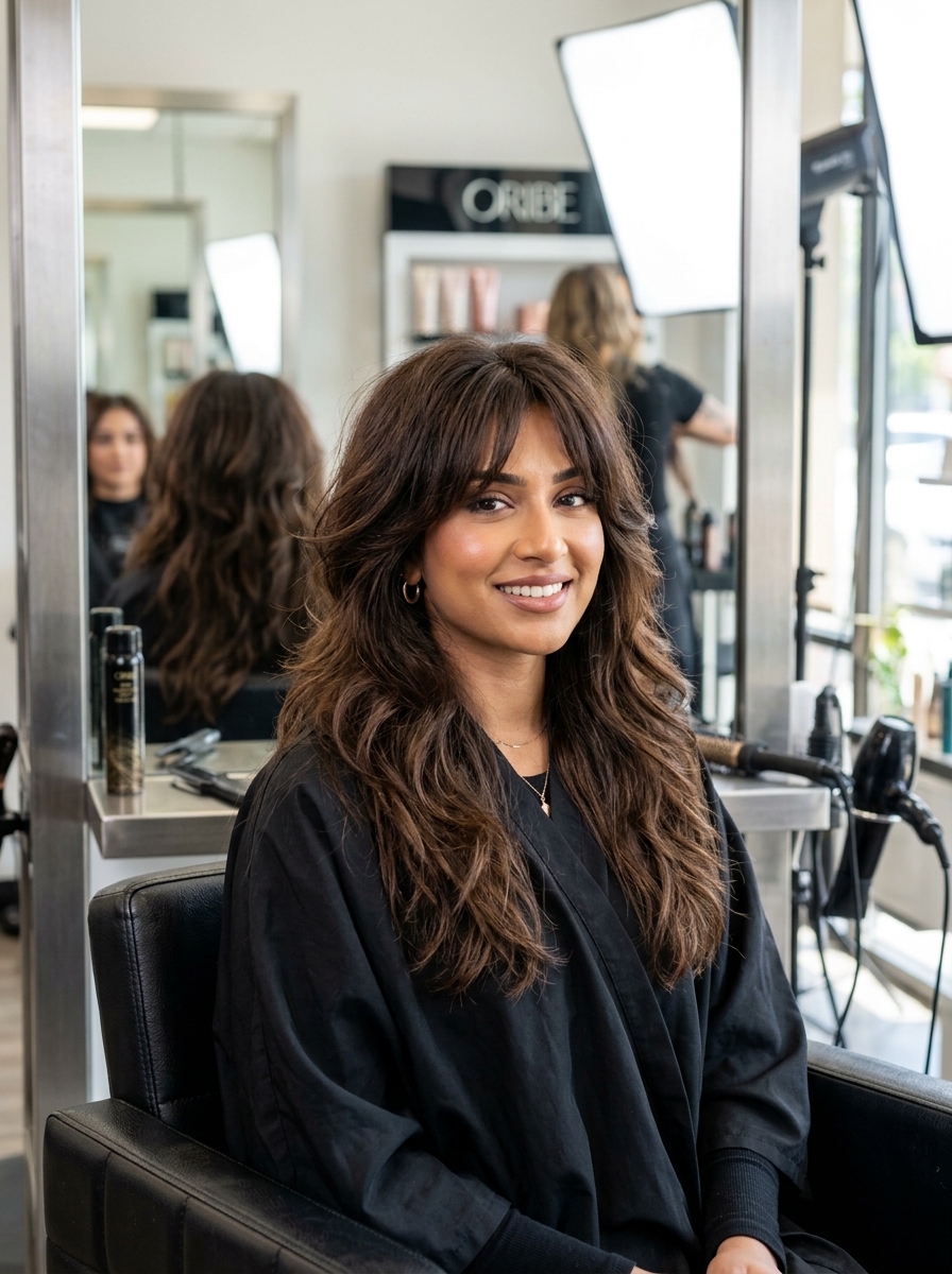 Root-Lift Shag for Extra-Thick Hair