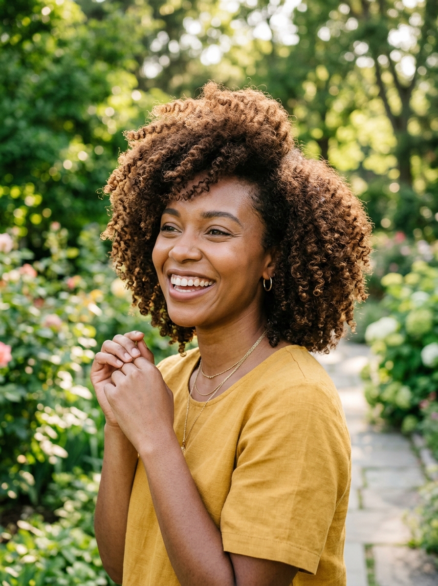 Voluminous Curly Bob