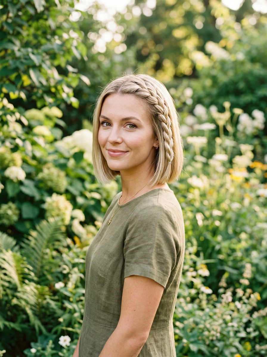 Classic French Braid Bob