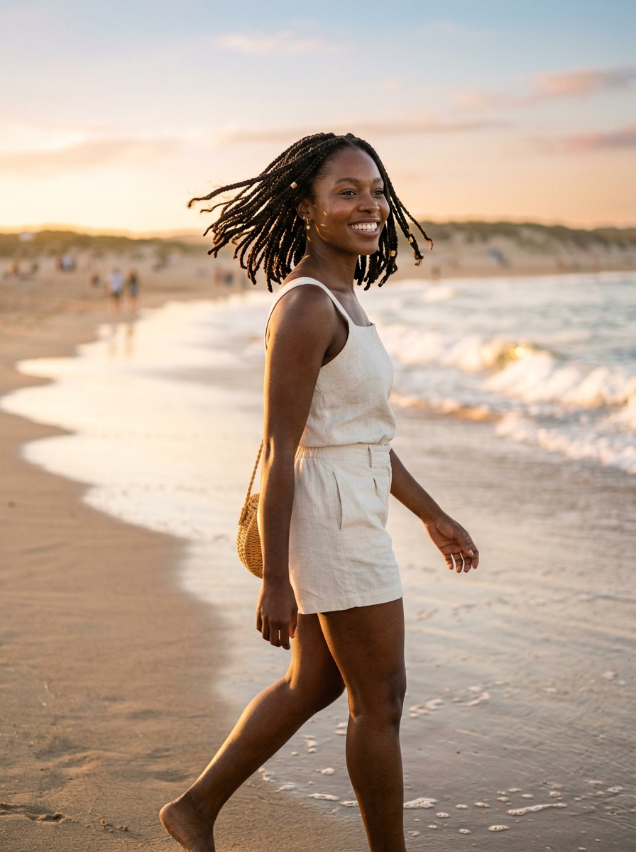 Boho Box Braid Bob