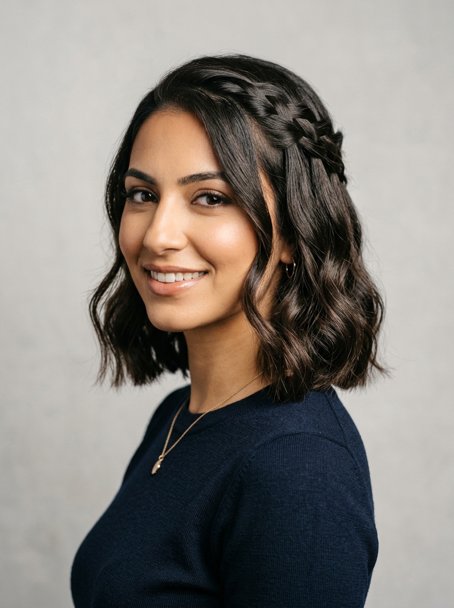 Waterfall Braid Bob