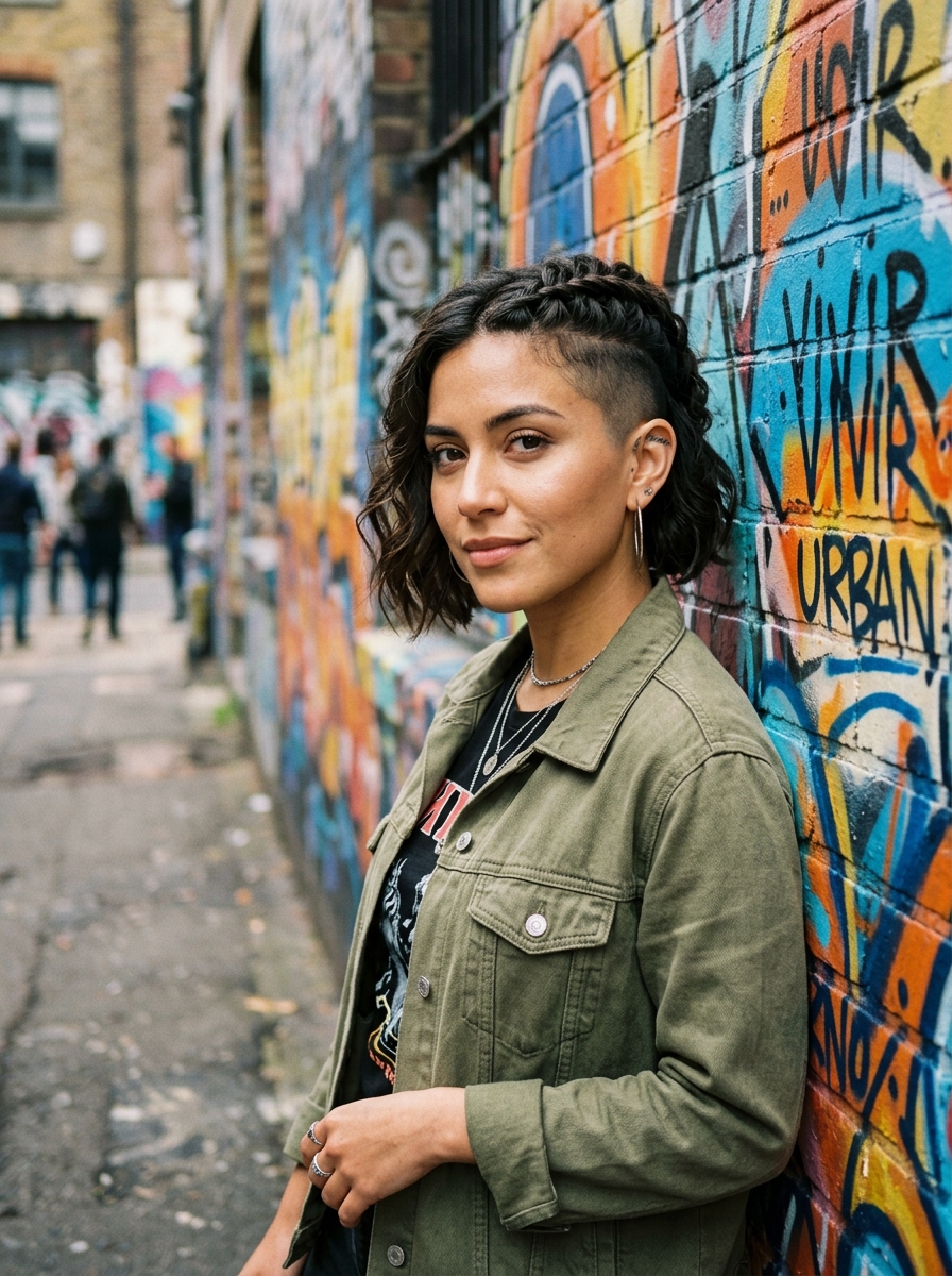 Braided Bob with Undercut