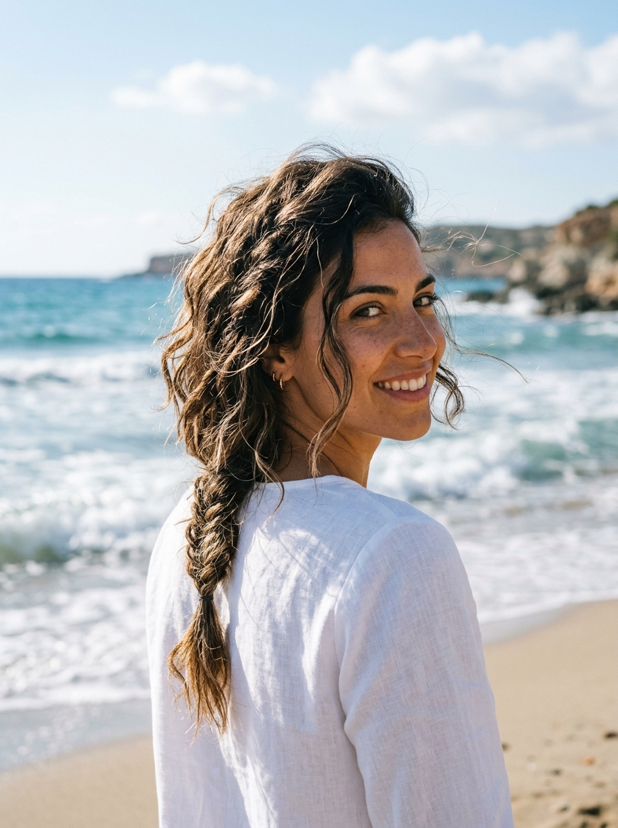 Beachy Textured Braid Bob