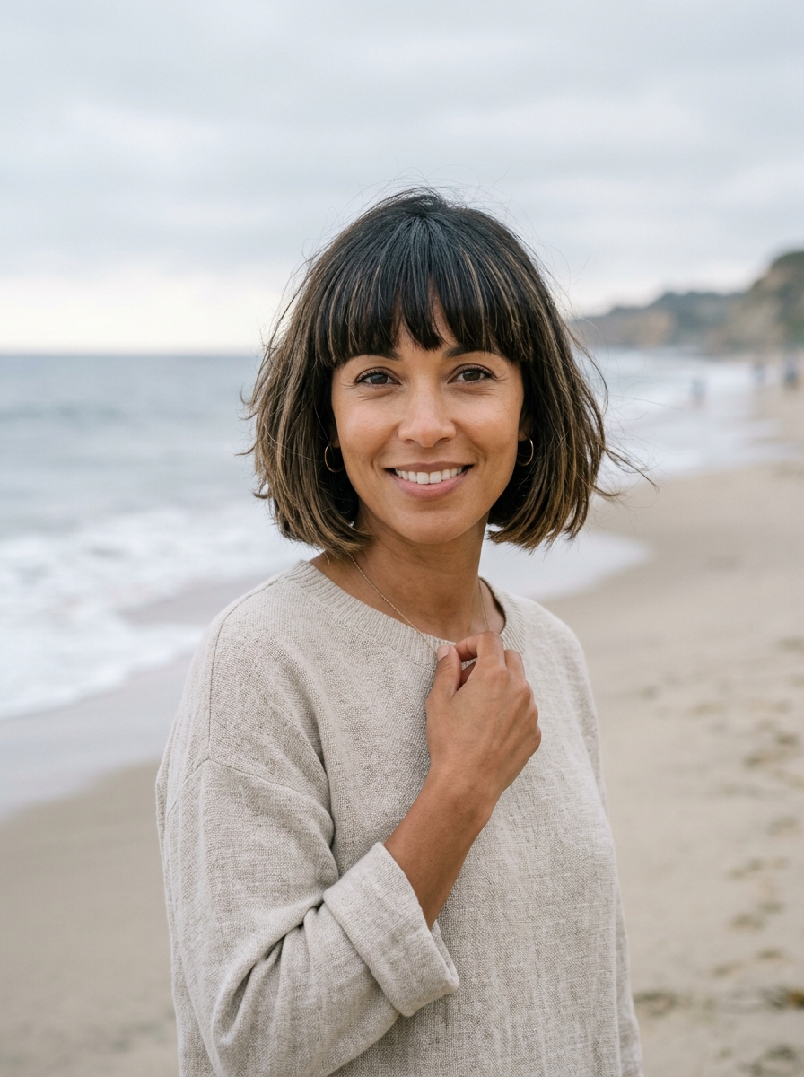 French Bob with Full Fringe