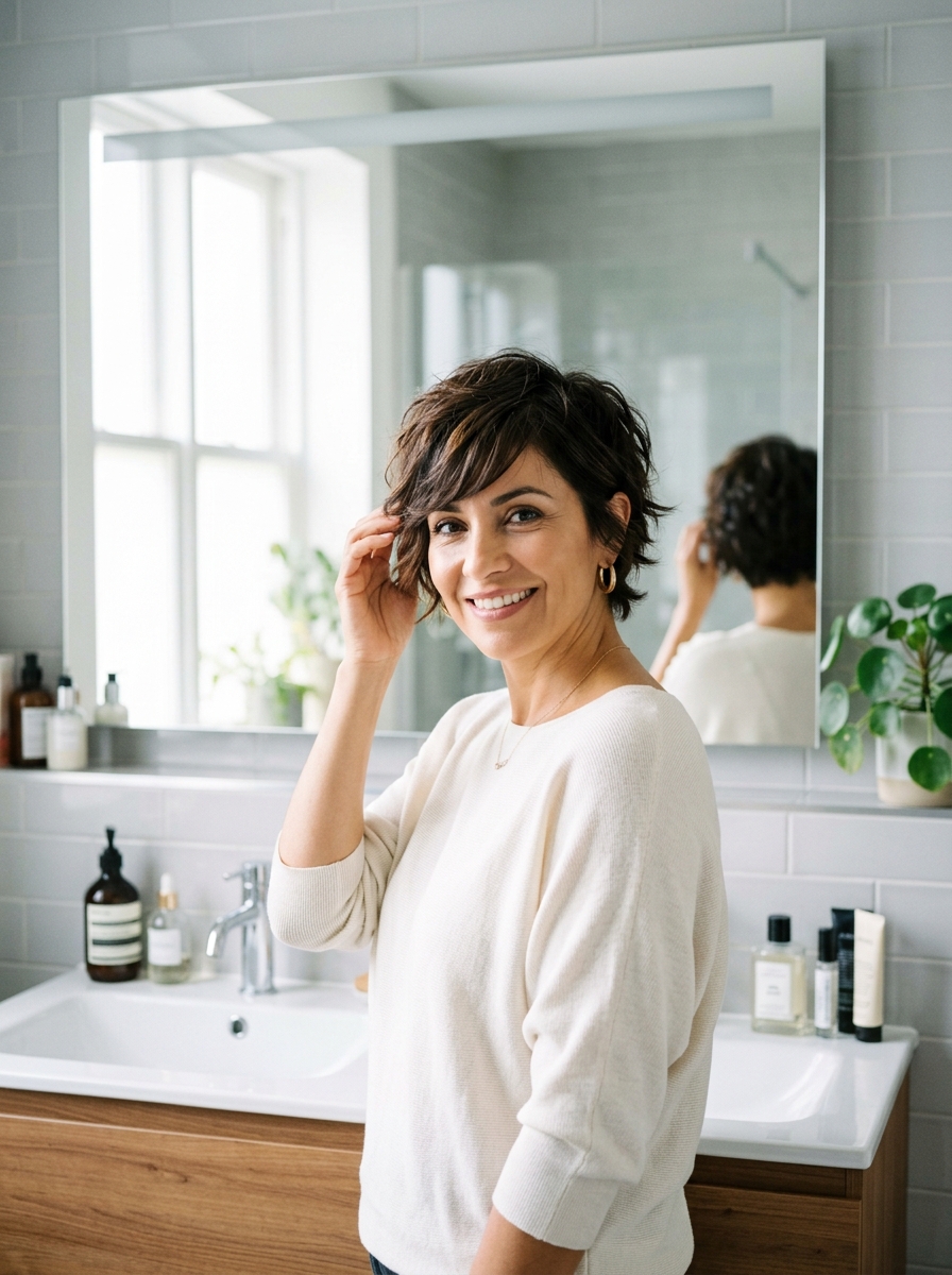Choppy Crop with Swept Fringe