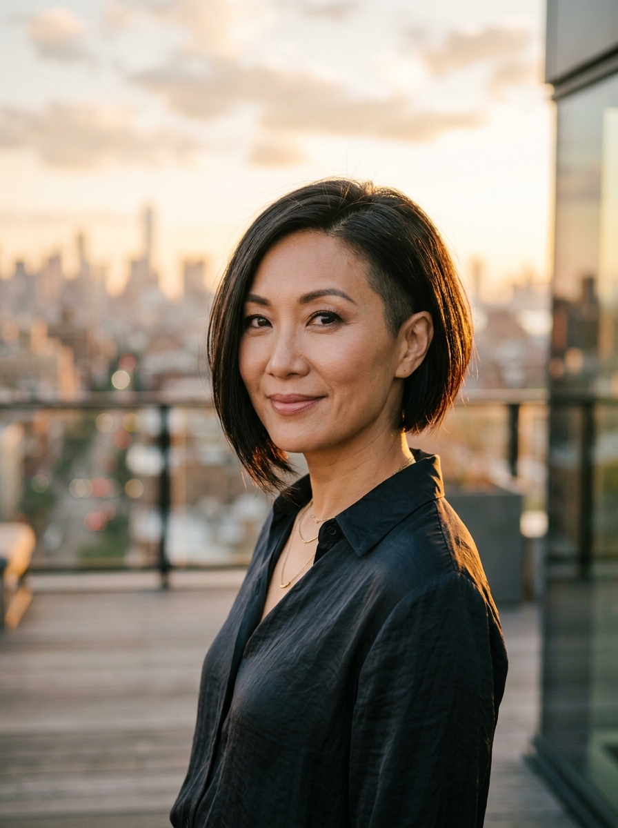 Asymmetrical Undercut Bob