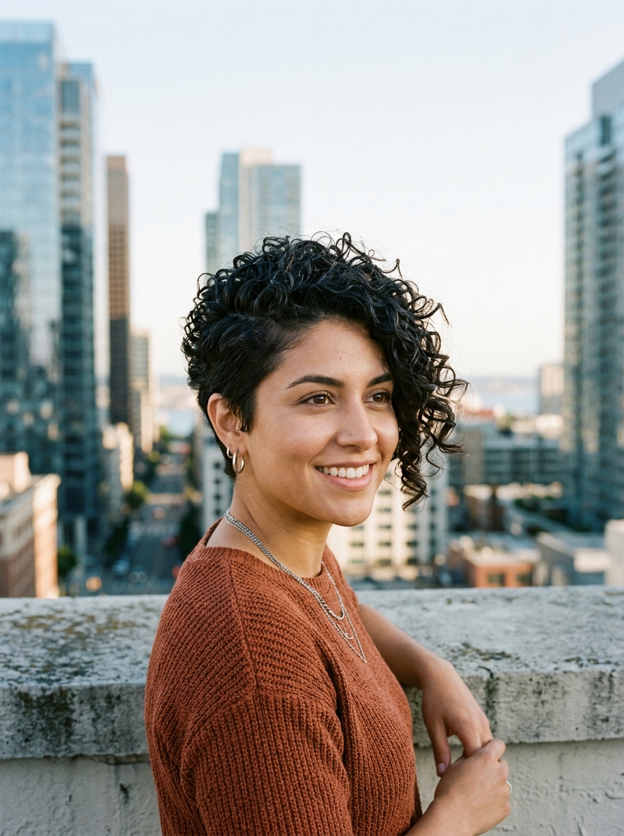 Asymmetrical Long-Point Pixie with Deep Side Bang
