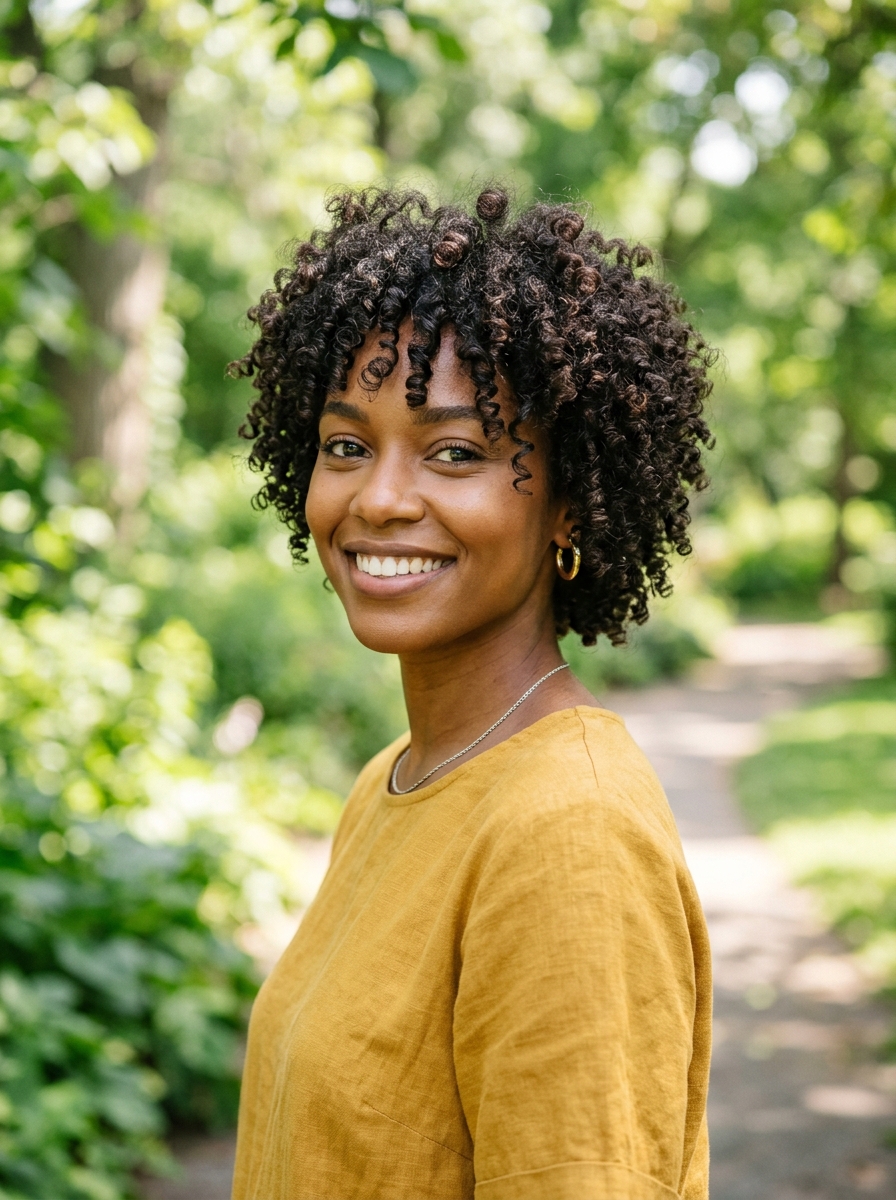 Curly French Shag for Short Hair