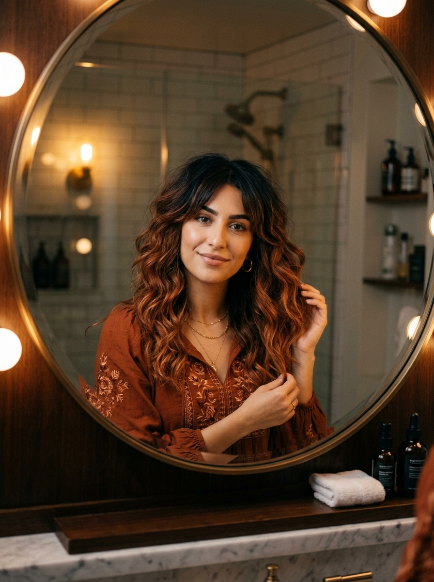 Copper Balayage Gypsy Shag