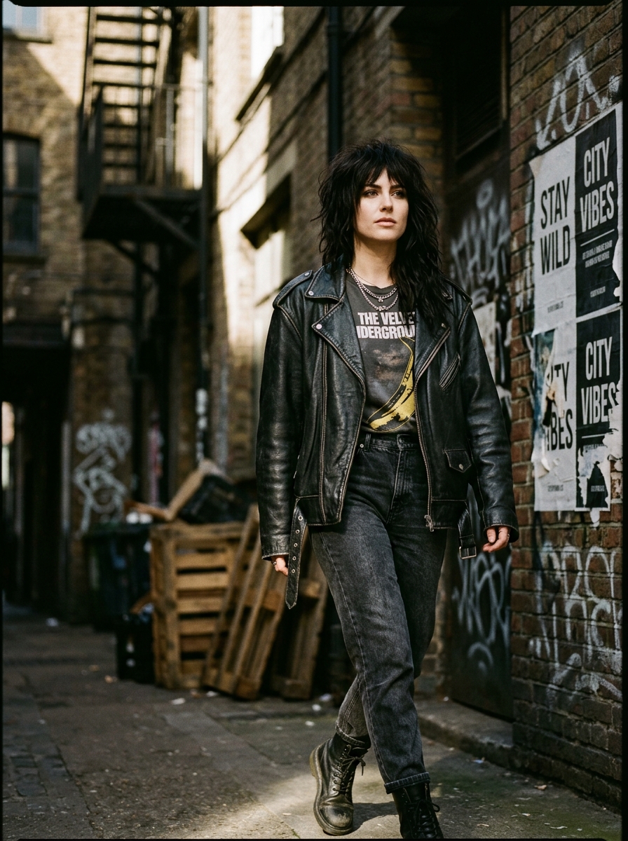 Rock-Inspired Gypsy Shag with Choppy Asymmetric Layers