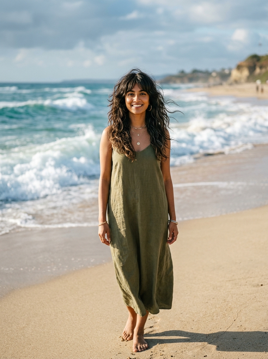 Beachy Salt-Spray Gypsy Shag