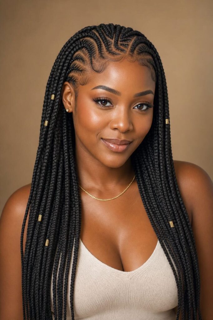 Knotless Fulani Braids