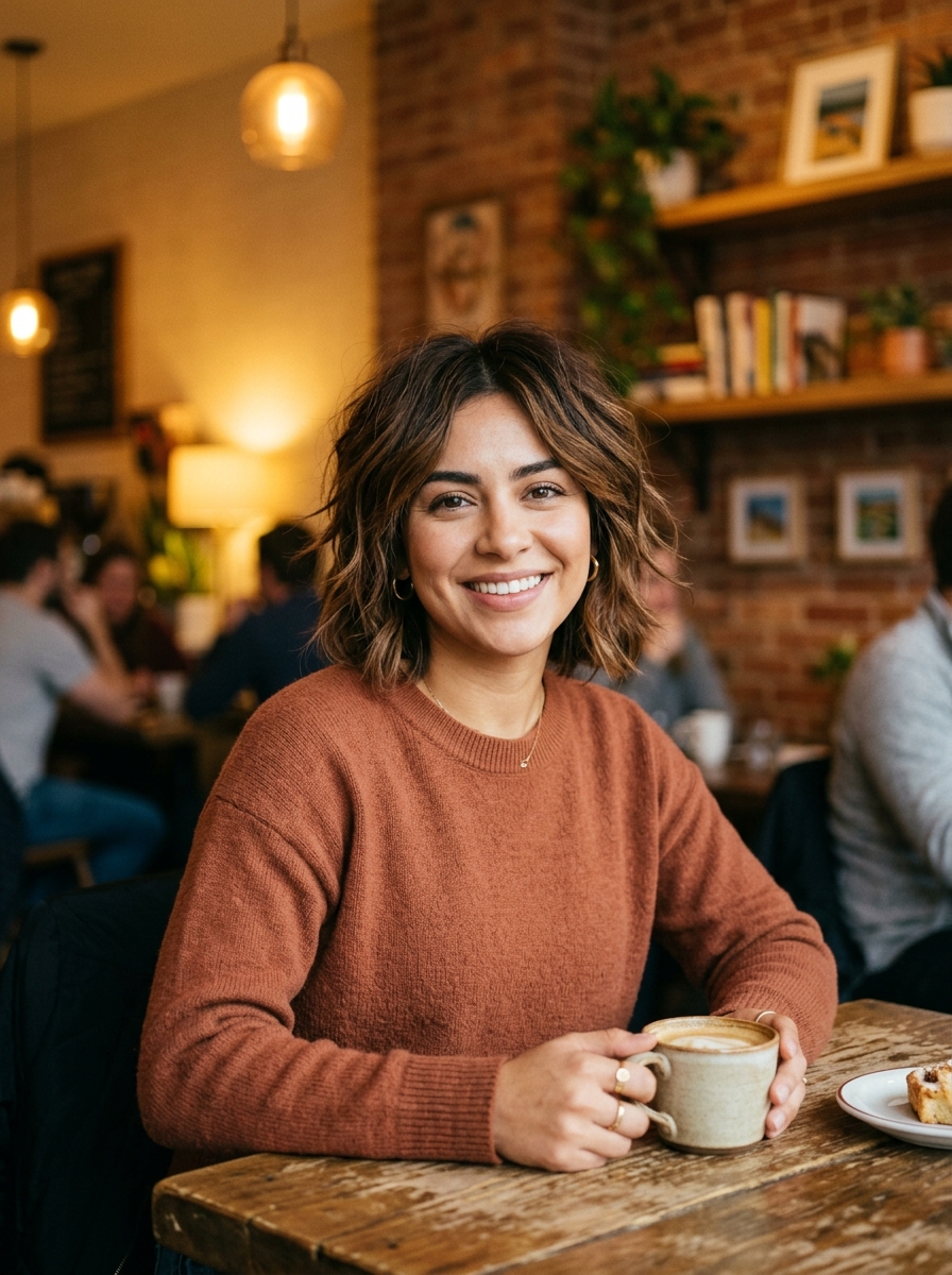 Shaggy Chin-Length Bob
