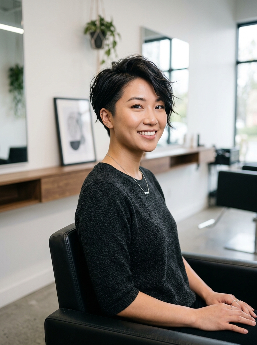 Hidden Undercut Textured Pixie