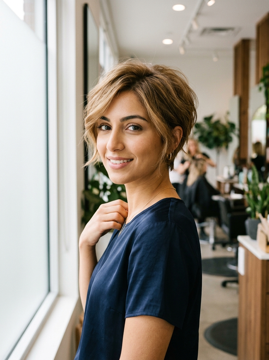 Wispy Fine-Hair Side-Part Pixie