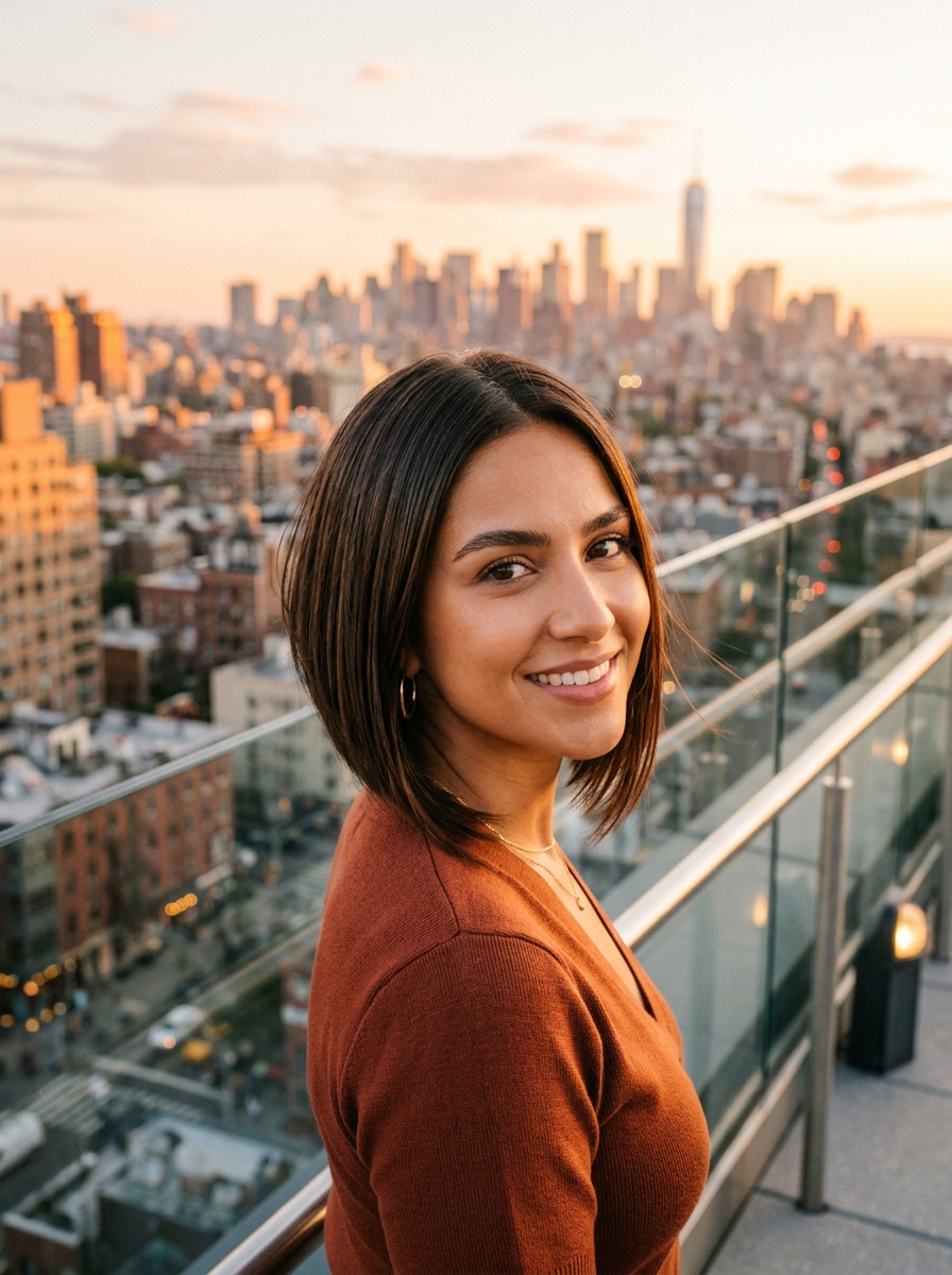 Angled Jaw-Length Bob