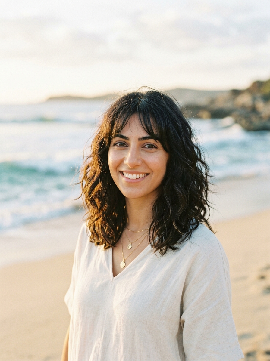Razor-Cut Lob with See-Through Wispy Bangs