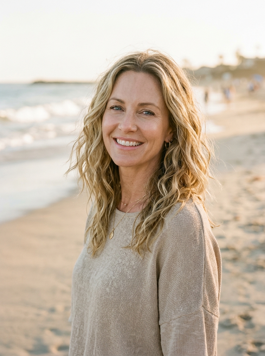 Beachy Wave Collarbone Lob