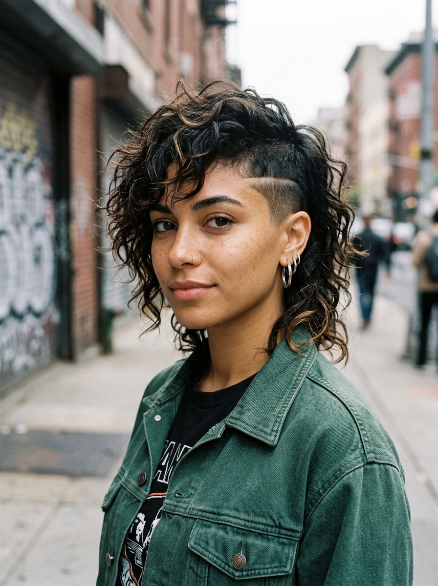 Disconnected Undercut Shag