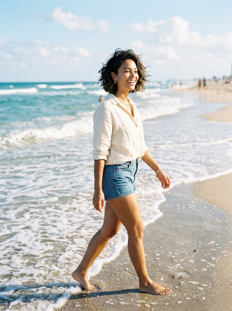 Wavy Beach Wolf Bob
