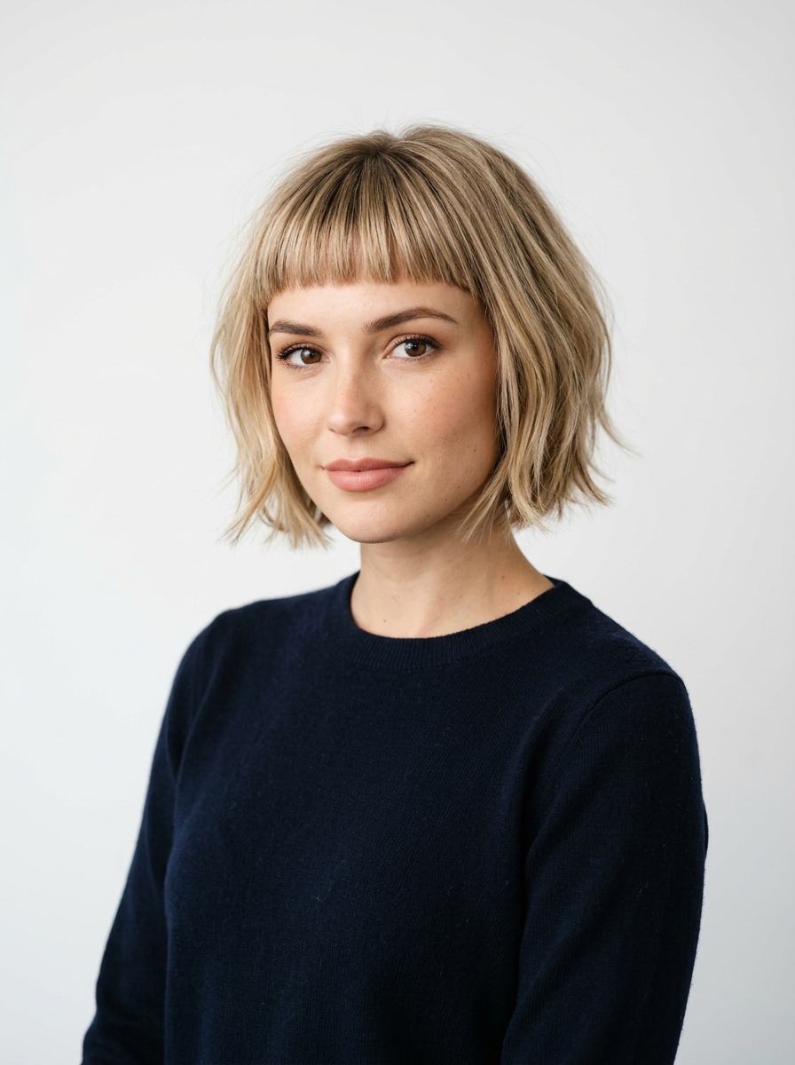 Micro-Fringe Wolf Bob