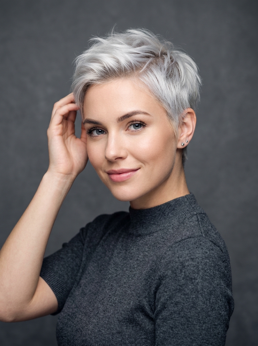 Icy Platinum Pixie