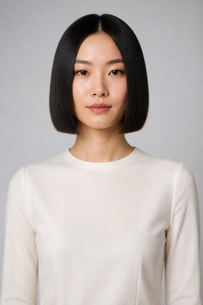 Sleek Blunt Bob