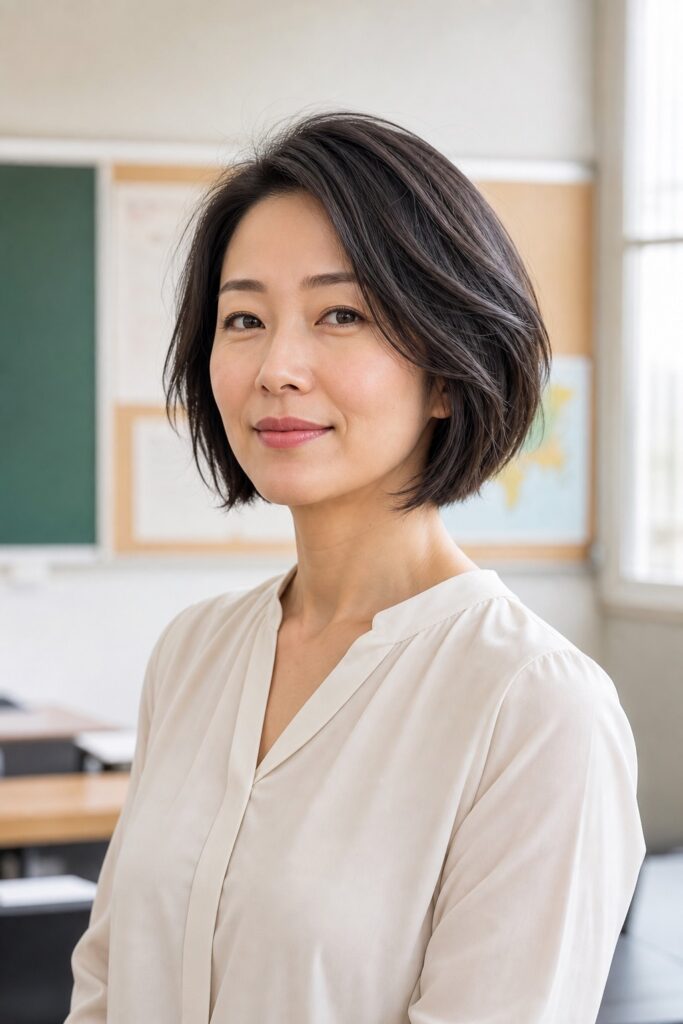 Chin-Length Textured Bob